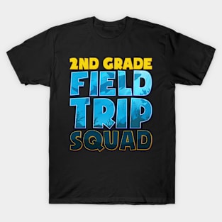 Second 2Nd Grade Aquarium Field Trip Squad Ocean Teacher T-Shirt